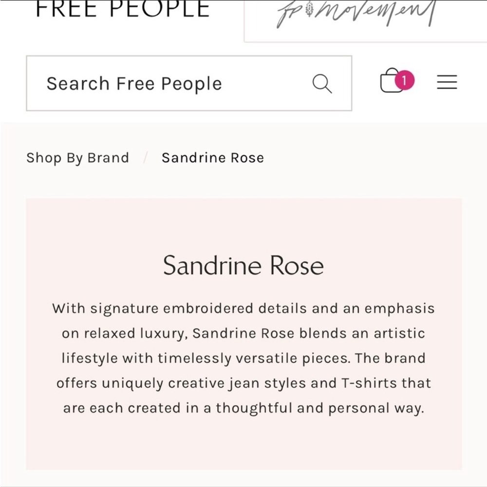 Free People X Sandrine Rose Oversized Denim Jacket In Indigo. NWT! Sz S & M - Picture 11 of 11